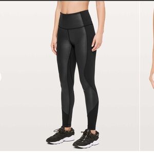 Lululemon Wunder Under High Rise Tight Shine 28”